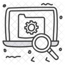 Online Data Search Data Data Management Icon