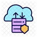 Cloud Data Computing Icon