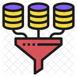 Data Mining Icon - Download in Colored Outline Style
