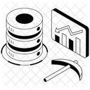Data Mining Data Extraction Data Loss Icon