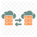 Data Mirroring Data Migration Cloud Icon