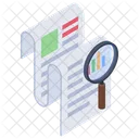 Data Analysis Data Monitoring Document Verification Icon