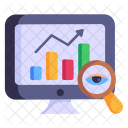 Data Monitoring Icon - Download in Colored Outline Style