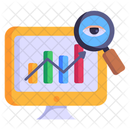 Data Monitoring Icon - Download in Flat Style