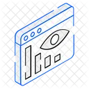 Website Monitoring Data Monitoring Data Visualization Icon