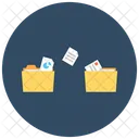 Data Moving Folders Moving To Folder Icon