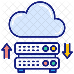 Data Network Icon - Download in Doodle Style