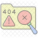 Data Not Found Lineal Color Icon Icon