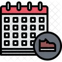 Data Da Oficina De Calcados Data Da Oficina De Botas Calendario Icon