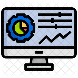 Data Optimization Icon - Download in Colored Outline Style