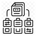 Data Optimization Organize Manage Icon