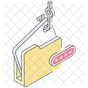 Data Phishing Stealing Folder Icon