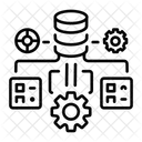 Data Pipeline Data Flow Integration Icon