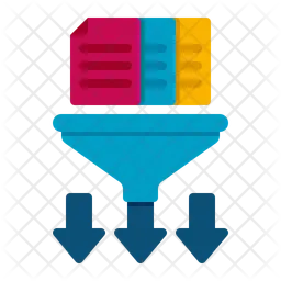 Data preprocessing Icon - Download in Flat Style