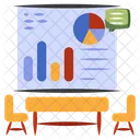 Data Presentation Graphical Representation Data Analytics Icon