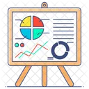 Graphical Representation Data Presentation Analytical Presentation Icon