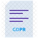Data Privacy Gdpr Document Gdpr Tutorial Icon