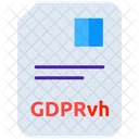 Data Privacy Gdpr Document Gdpr Tutorial Icon