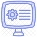 Data Processing Duotone Line Icon Icon
