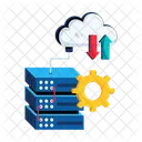 Data Processing Cloud Migration Cloud Transfer Icon