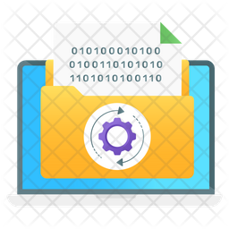 Data Processing Icon - Download in Flat Style