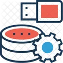 Data Processing Cogwheel Icon