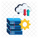 Data Processing Cloud Migration Cloud Transfer Icon