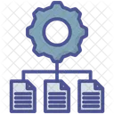 Data Processing Data Transformation Data Cleaning Icon