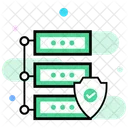 Secured Backup Data Protection Secure Server Icon