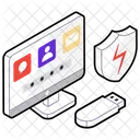 Data Protection Data Security Data Safety Icon
