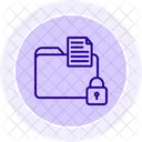 Data Protection Black Outline Icon Icon