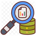 Data Query Report Scanning Analyzing Icon