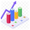 Business Growth Business Raise Data Growth Icon
