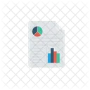 File Analysis Bar Graph Icon