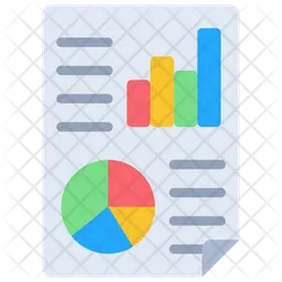 Data Report Icon - Download in Flat Style