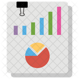 Data Report Icon - Download in Flat Style