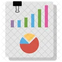 Data Report Bar Chart Graphical Report Icon