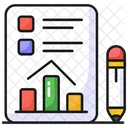 Data Report Document Icône