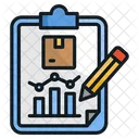 Business Statistics Business Report Data Analytics Icon