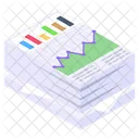 Data Visualization Business Reporting Annual Reports Icon