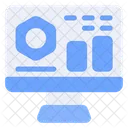 Data Science Online Analysis Computer Icon