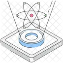 Quantum Computing Hologram Quantum Structure Icon