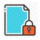 Data Padlock Security Icon