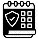 Data Do Seguro Calendario Lista De Verificacao Icon