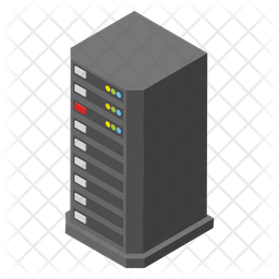 Data Server Icon of Isometric style - Available in SVG, PNG, EPS, AI