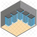 데이터 서버 워크스테이션 데이터 센터 아이콘