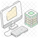 Data Server Folder Storage Icon
