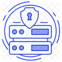 データ保護、データ サーバー保護、サーバー ロック アイコン