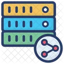 Big Data Share Data Server Share Database Connection Icon