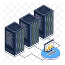 Data Servers Room Database Servers Data Centers Icon